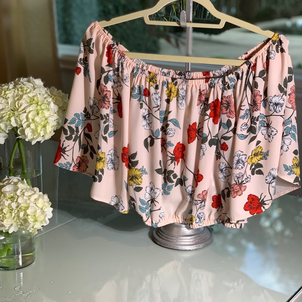 Jack by BB Dakota Pink/Floral Blouse